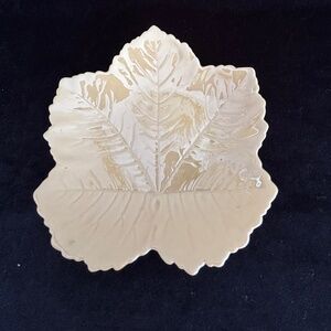 Vintage Belleek Plate, Yellow Lustre, 1946-1955